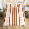 jejeloiu Modern Geometric Duvet Cover King Size Boys Girls Striped