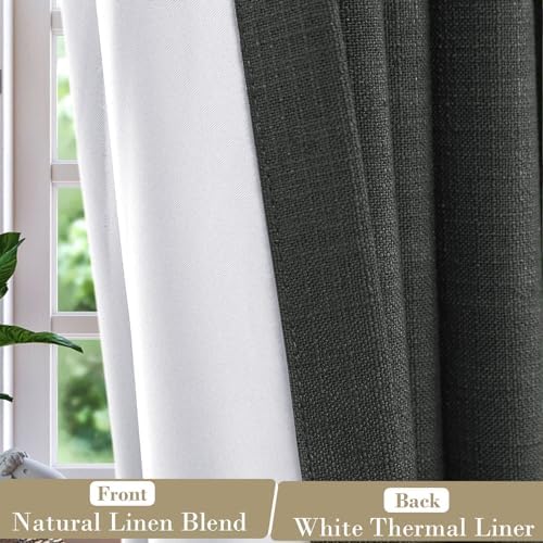 cololeaf 120 Inches Long Blackout Curtains for Bedroom High Ceiling