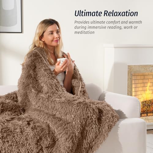 Wemore Weighted Blanket for Adult 60"x80" 15lbs Soft Long Plush Queen