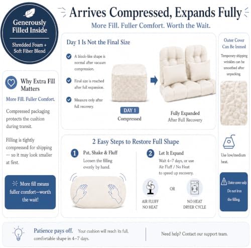 5 Pcs Wicker Furniture Cushions Waterproof Outdoor Loveseat Cushions