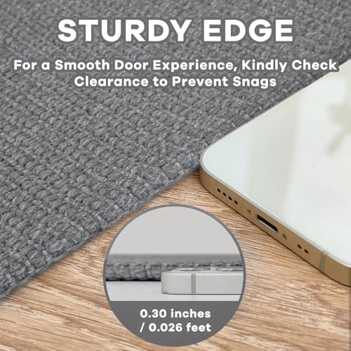 EARTHALL Washable Runner Rug, Non Slip Hallway Runner, 2x6 Ft, Dark