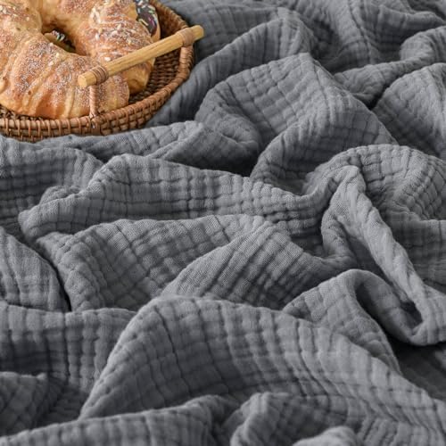 Esterra Queen Size Cozy Soft Lightweight Pre-Washed Cotton Blanket