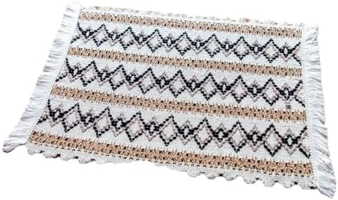 Rectangular Table Placemats Set of 4, Cotton Linen Table Mat Heat