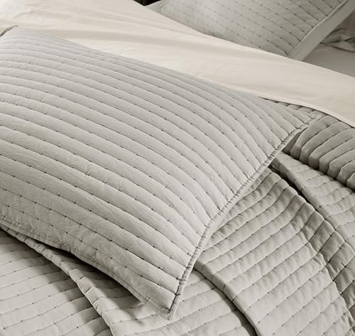 Lightweight Quilted Bedspread Quilt Set, Pre-Washed Brushed