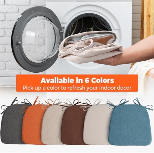 Sunsleek Chair Cushions for Dining Chairs D-Shaped Seat Cushions Chair
