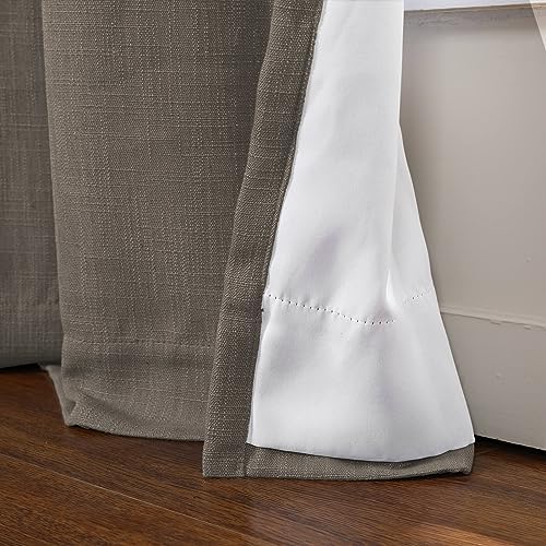 Drapifytex Antique Bronze Grommet Linen Curtain