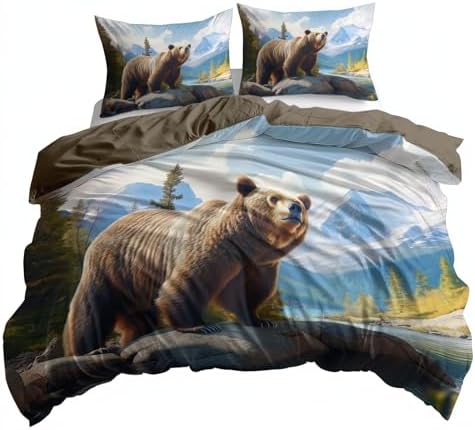 Duvet Cover King Size, Reversible Full Duvet Cover Set with