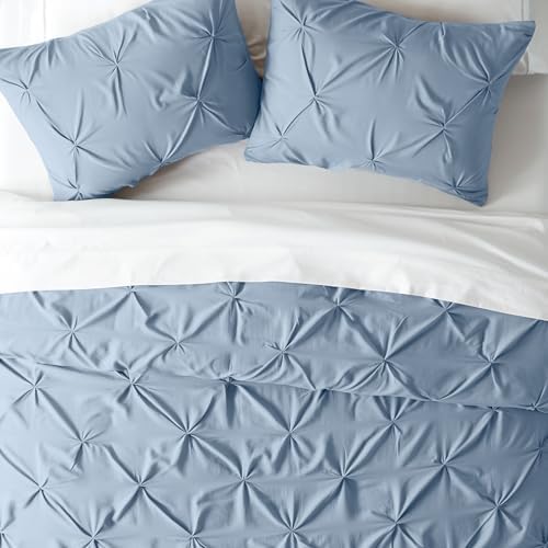 Linen Market Premium Handmade 3-Piece Pinch Pleated Duvet Cover