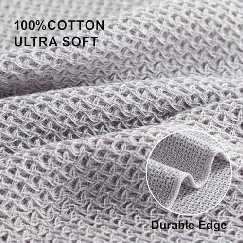 joybest Cotton Kitchen Dish Cloths, 8-Pack Waffle Weave Ultra Soft
