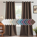 H.VERSAILTEX Linen Blackout Curtain 108 Inches Long for Bedroom/Living