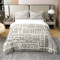 Boho Aztec Comforter Cover Queen Size Bohemian Geometric 100% Cotton