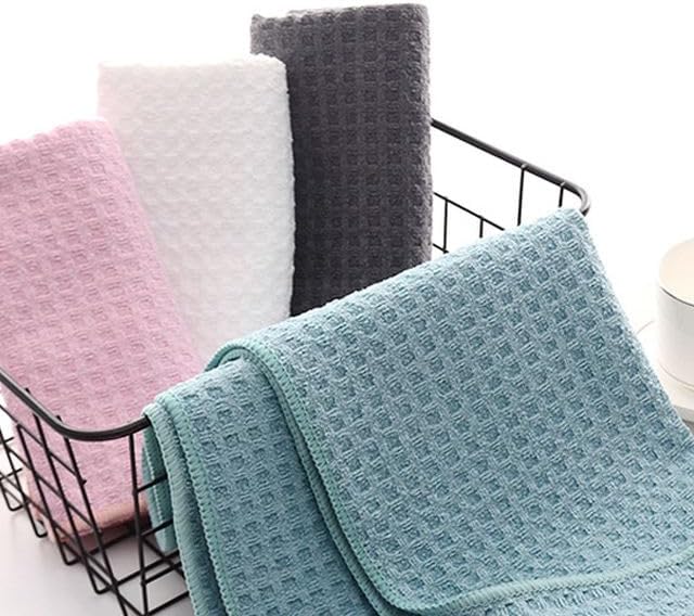 100% Cotton Waffle Dish Towels 4 Pack, Soft Honeycomb Waffle Weave