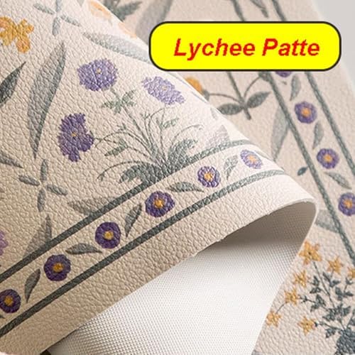 Faux Leather Placemat Set of 6, Waterproof Non-Slip Heat Resistant