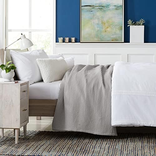 100% Cotton Waffle Weave Bed Blanket | Soft, Breathable, and