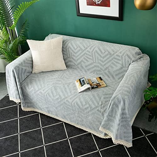 Chenille Throw Blanket, Soft Cozy King Size Lightweight Bedspread