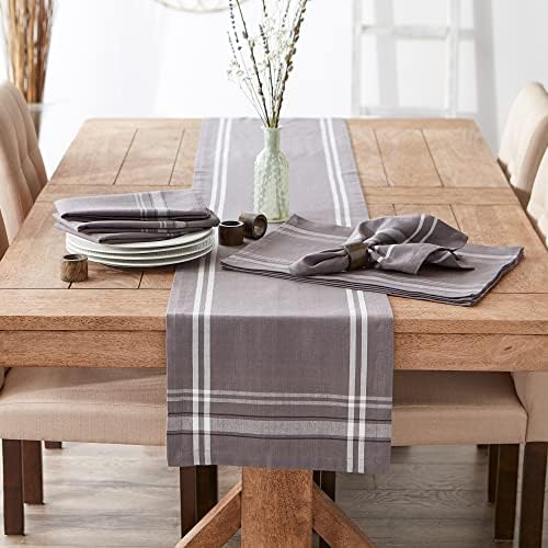 DII French Stripe Dining Table Collection Farmhouse Style Table