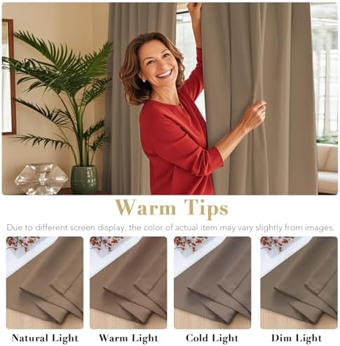 H.VERSAILTEX Blackout Curtains Thermal Insulated Window Treatment