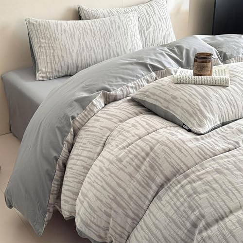 100% Cotton Bedding Duvet Cover Set, Soft Comfort Floral Comforter