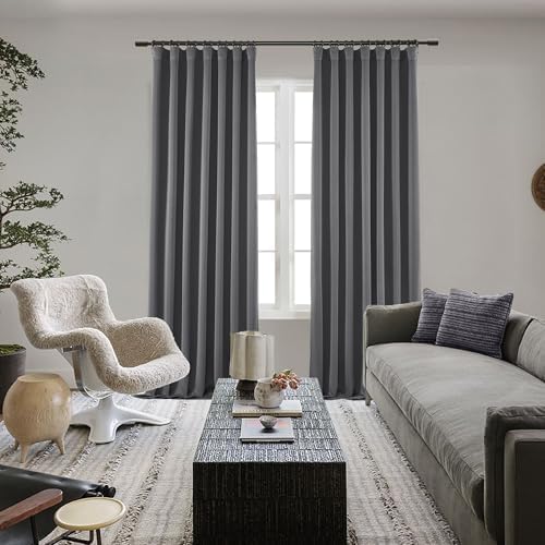 SHINELAND Drak Gray 120 Inches Long 2 Panels Set Thermal Insulated