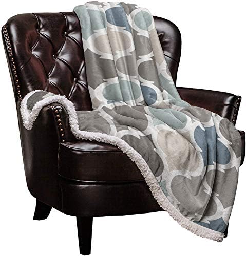 Sherpa Fleece Blanket 60x80 in | Fluffy & Soft Plush Reversible Sherpa