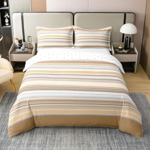 Manfei Classic Stripe Patchwork Kids Bedding Set King Size 100%