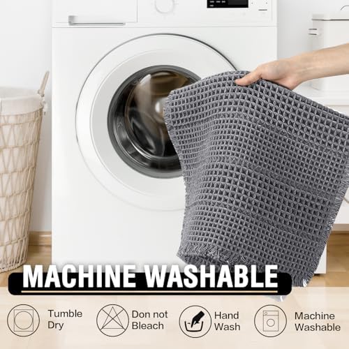 H.VERSAILTEX Waffle Bath Mat Super Absorbent Non Slip Bath Rugs for