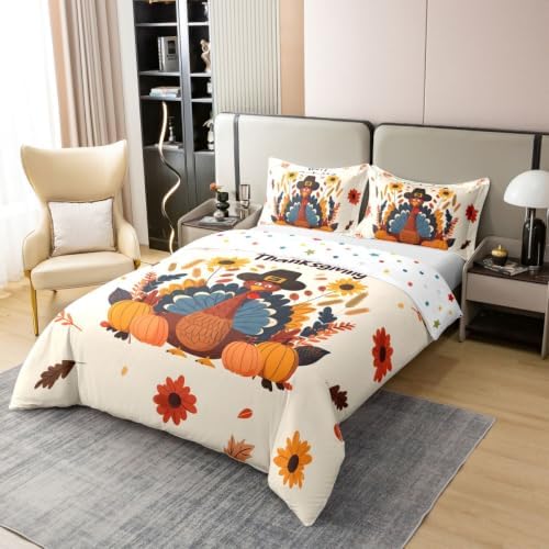 Manfei Cartoon Autumn Kids Bedding Set King Size 100% Cotton,Pumpkin
