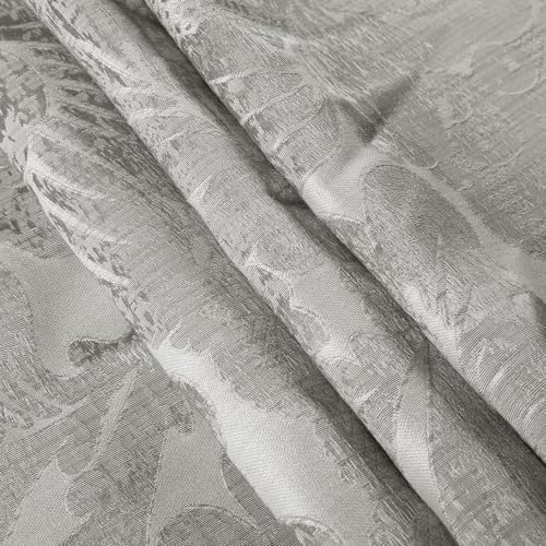 ChadMade Heavyweight Floral Texture Curtain 108 Inches Long, Extra