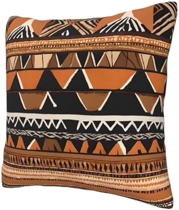 (African Mud Cloth Tribal) Decorative Throw Pillow Covers Double-Sided