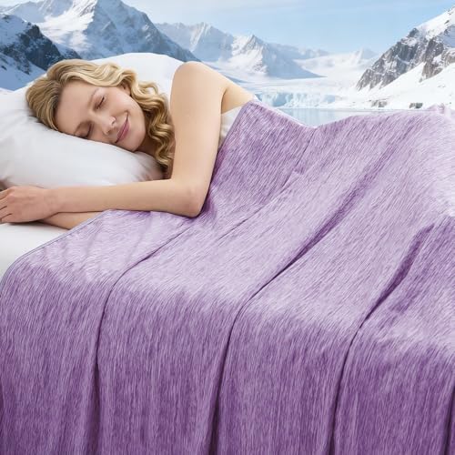 Cooling Blanket Queen Size, 90"x90" Cooling Blankets for Hot Sleepers