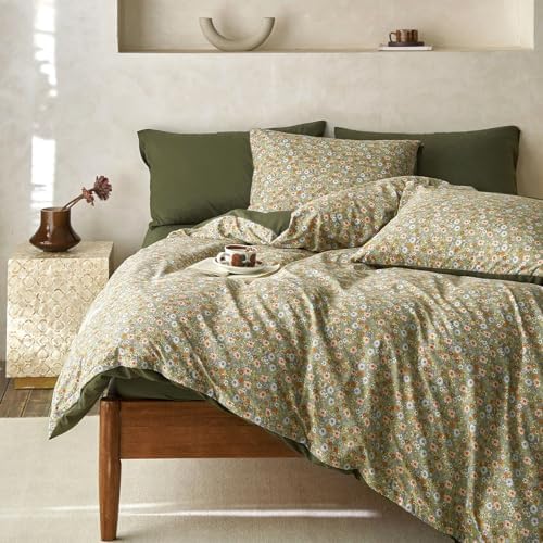 Wake In Cloud - Floral Duvet Cover Set, Cute Vintage Flower