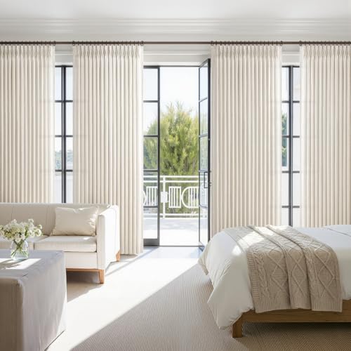 Birch Extra Long 120 Inch High Ceiling Curtains for Sliding Glass