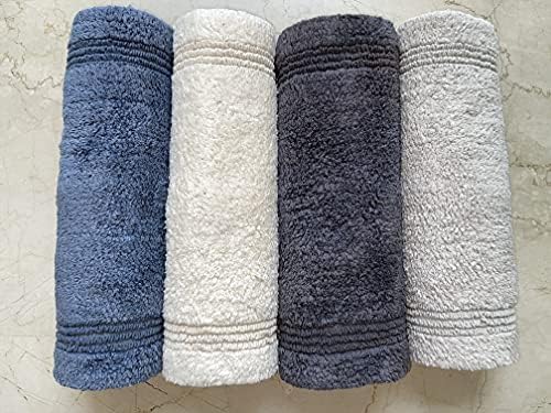 WOVEN ST. Cotton Bath Runner | Area Carpet for Spa, Vanity Shower