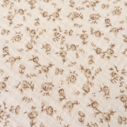 BuLuTu Cottage Camellia Floral Duvet Cover King with Ruffles, No