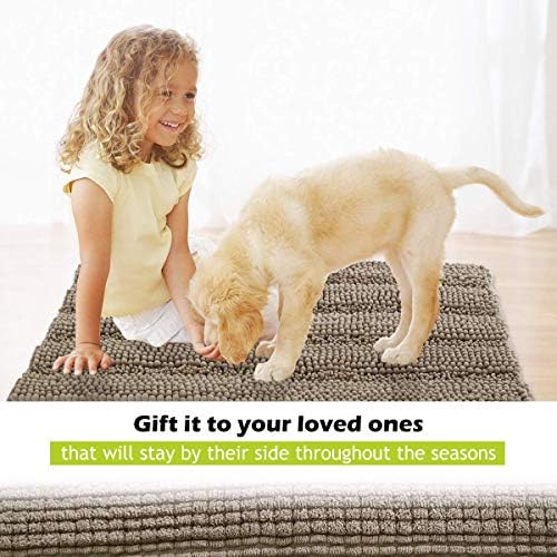 KGORGE Large Bathroom Rugs - Soft Bath Mat Water Absorbent Non-Slip