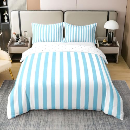 Manfei Geometric Line Girls Bedding Set Twin Size 100% Cotton, Y2K