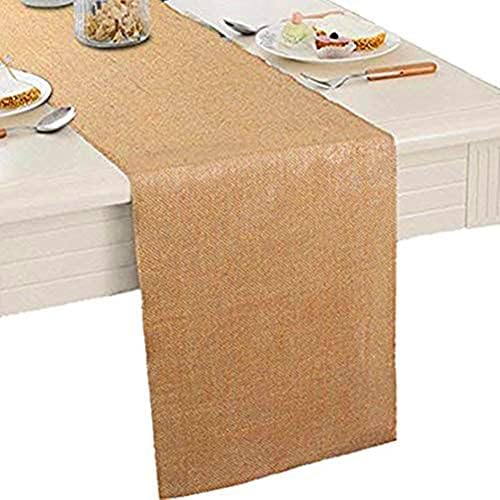 (TM) 12 X 108'' Natural Hessian Table Runners Rustic Burlap Wedding