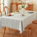 TruDelve Grey Square Tablecloth 70 x 70 Inch Farmhouse Outdoor Table
