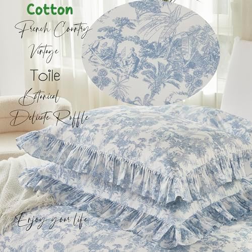 Brandream French Country Toile Duvet Cover Set Queen Size for Girl