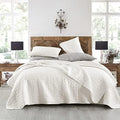 HORIMOTE HOME Quilt Set King Size, Stone-Washed Chic Rustic Cream