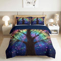 King Duvet Cover Set Soft Microfiber Fantasy Glowing Tree