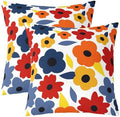 jejeloiu Flower Throw Pillow Covers Set of 2 Spring Theme Cushion