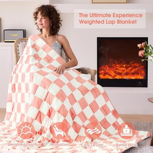 Weighted Blanket for Adults 12lbs, 48"x72", Twin Full Size Cooling