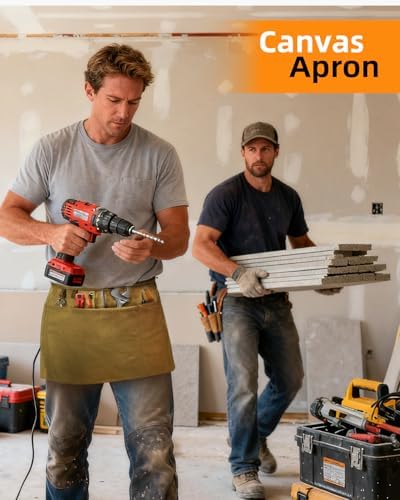 Canvas Work Waist Apron with 3 Pocket