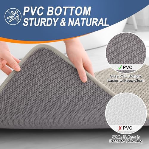 OLANLY Thick Memory Foam Bathroom Rug 30x20, Absorbent Bath Mat, Warm
