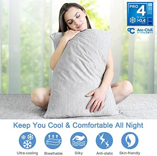 Elegear Cooling Blankets 59" x 79" + Cooling Pillow Cases Standard