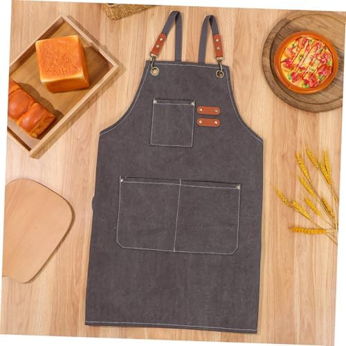 BESTOYARD Canvas Apron for Cooking Unisex Chef Apron for Men Women