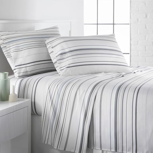 Coastal Striped Sheets Full Size 15 Inch Deep Pocket Soft Microfiber