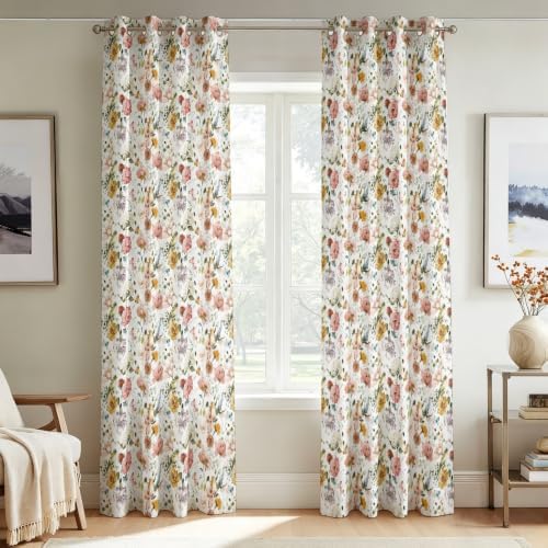 Fchen art Curtains William Morris Brown Poly Grommet Living 52x84 2