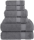 Elegant Comfort Premium Cotton 6-Piece Towel Set, Includes 2